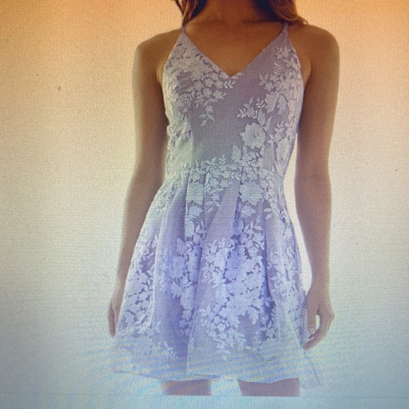 BCX Junior Girl Allover Floral Embroidered Mini Dress Fit & Flare Formal NEW S13 - Picture 11 of 12